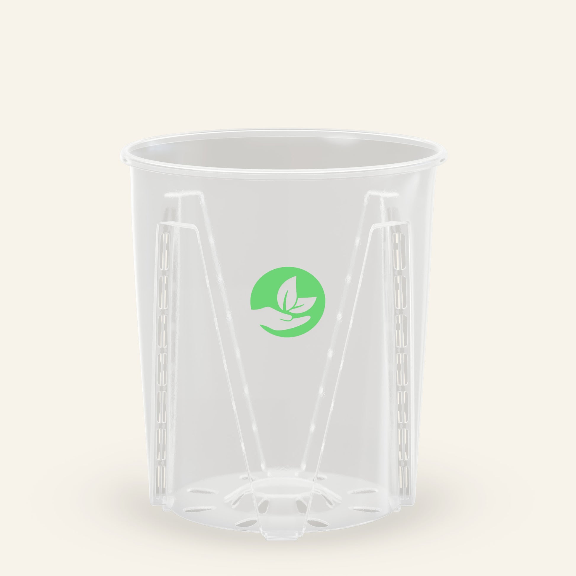 Teraplast Porto Vaso trasparente con supporto per orchidee, con 4 fori Teraplast Porto Vaso trasparente con supporto per orchidee, con 4 fori