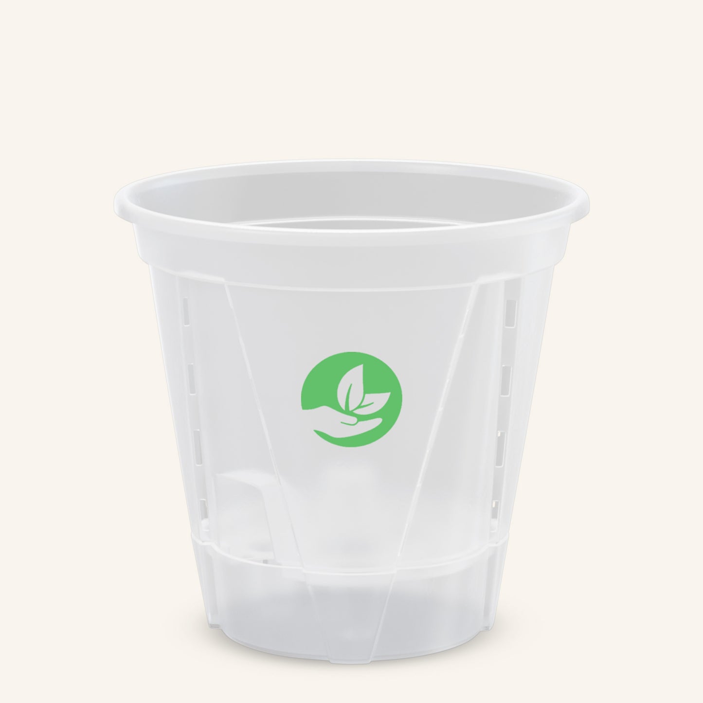 Zelfwaterende doorzichtige plantenpot