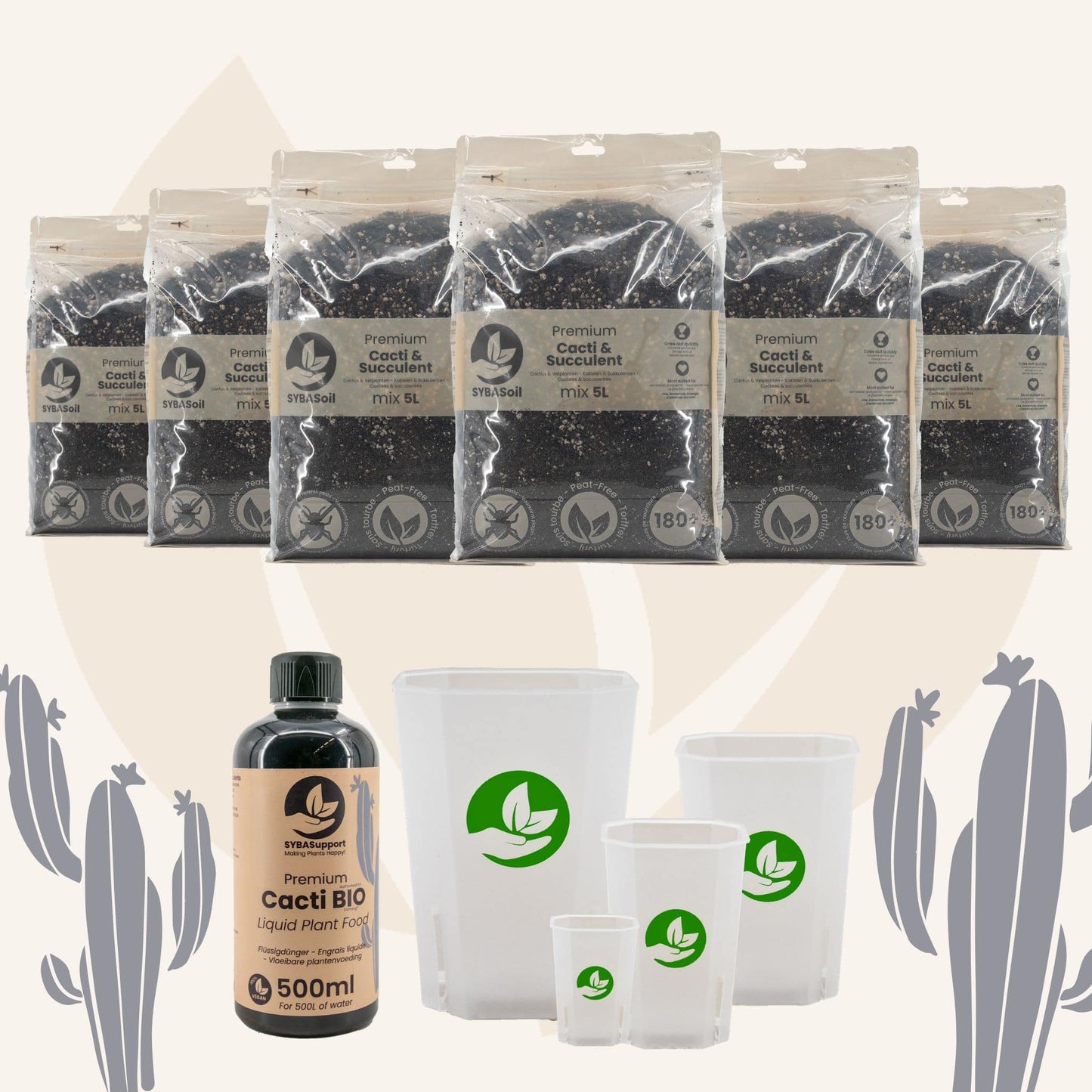 Happy Cacti & Succulent Starter Bundle