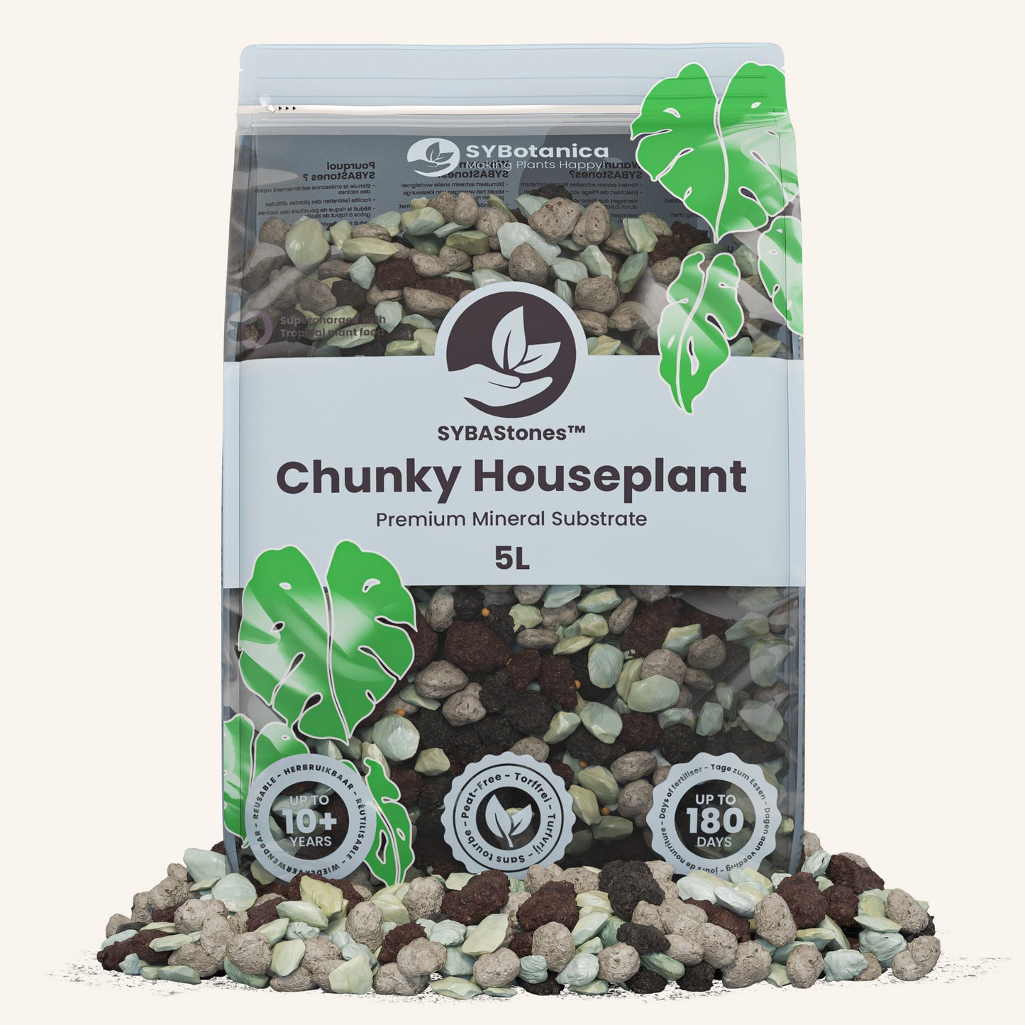 Mistura mineral grossa para plantas de interior