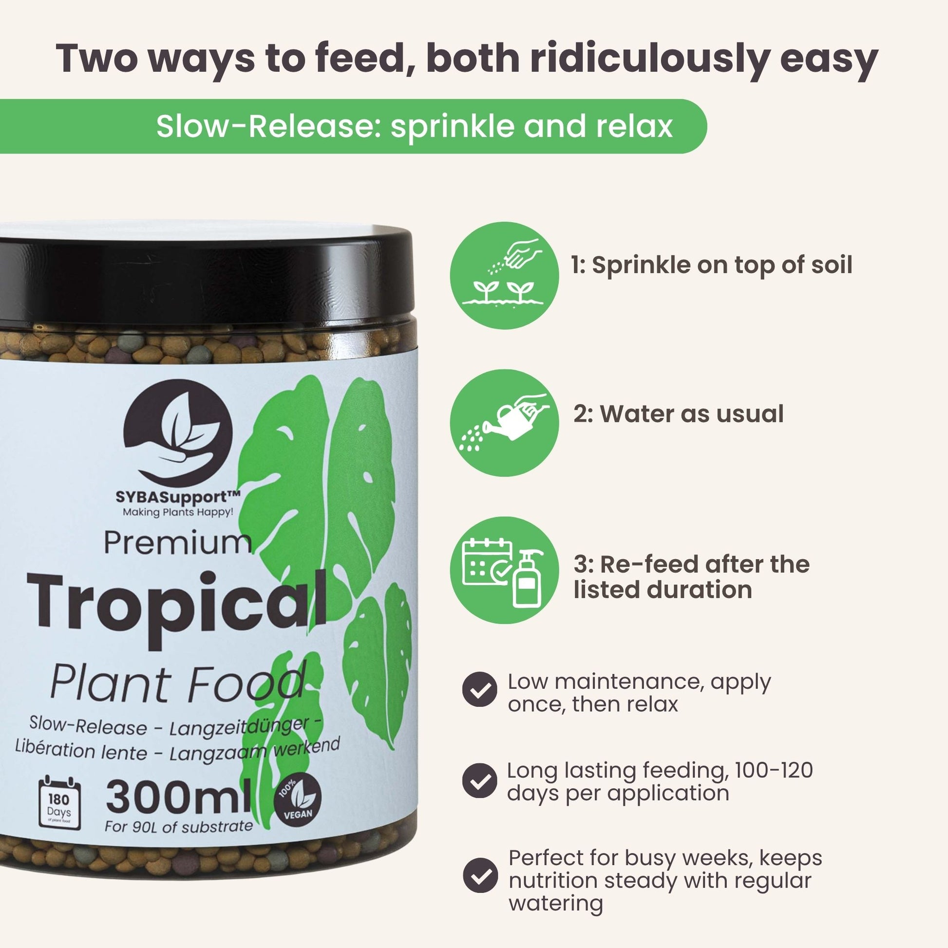 best slow release plant fertilizer Buy SYBASupport Tropical Slow-Release Plant Food? ✓ Quick Shipping – Sybotanica