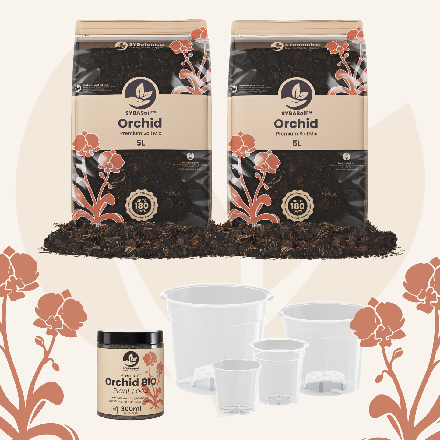 Pacote de boas-vindas para orquídeas